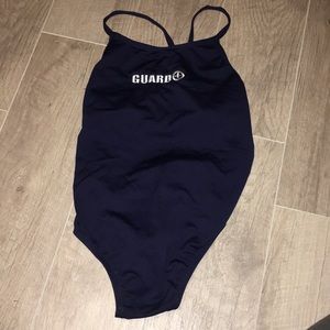 Blue guard suit